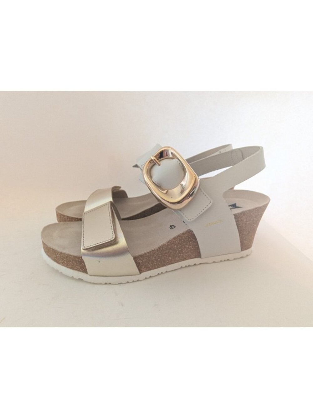 Mephisto Leandre Gold Wedge Comfort Sandal Womens EU 40 US 10